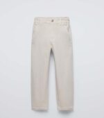 ZARA SLOUCHY CREAM KIDS JEANS