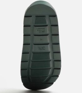 ZARA MONOCHROME GREEN MEN SLIDES UNDER