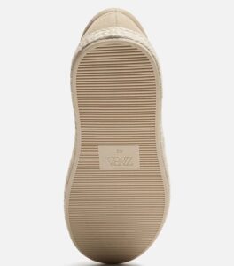 ZARA LACELESS LEATHER CREAM SNEAKERS UNDER