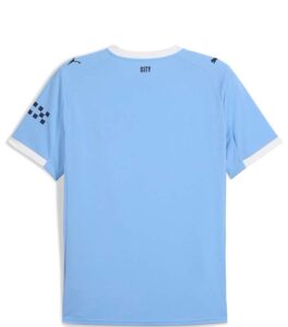 MANCHESTER CITY 2025/2026 HOME JERSEY BACK