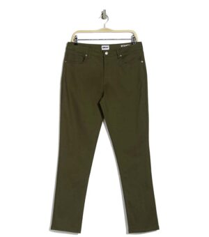 DKNY Powerstretch Straight Leg Army Green Pants