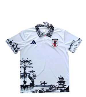 Japan White Collar Polo Retro Jersey