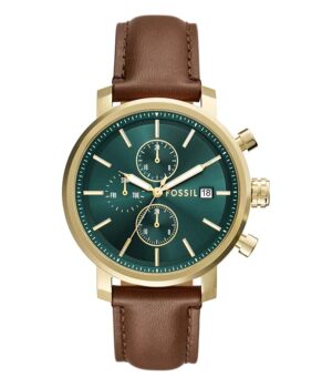 Fossil Rhett Leather Strap Watch