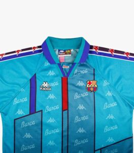 Barcelona Kappa Blue 95/97 Retro Jersey front