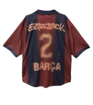 Barcelona Travis Scott FC Retro 2000/01 Home Jersey back