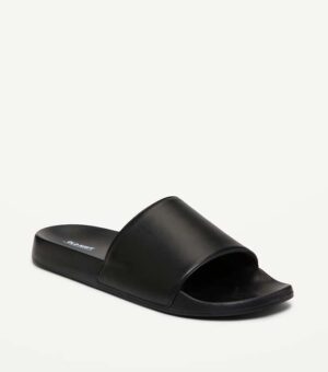 Old Navy Faux-Leather Black Men Slide