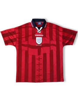 England Umbro Red 1998 Retro Jersey