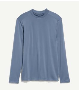 Old Navy Cozy Baselayer Mock-Neck Grey T-Shirt