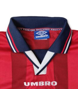 England Umbro Red 1998 Retro Jersey up