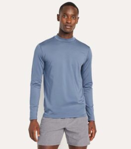 Old Navy Cozy Baselayer Mock-Neck Grey T-Shirt front