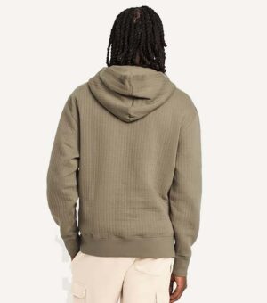 Old Navy Green Essential Quilted Fleece Hoodie back