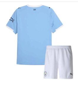 MANCHESTER CITY 2025/2026 HOME KIDS JERSEY BACK