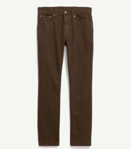 Old Navy Slim Built-In Flex Five-Pocket Dark Brown Pants