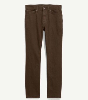 Old Navy Slim Built-In Flex Five-Pocket Dark Brown Pants