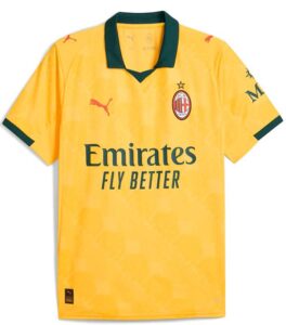 AC Milan 25/26 Men's Third Kits Yellow Jersey