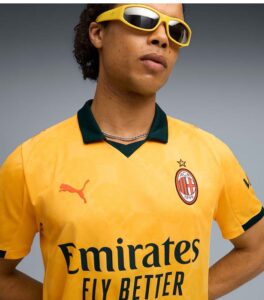 AC Milan 25/26 Men's Third Kits Yellow Jersey up