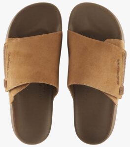 Quiksilver Rivi Slider Brown Suede Sandal front