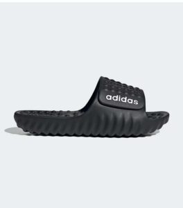 Adidas Adissage 360Rec Black White Logo Slide side