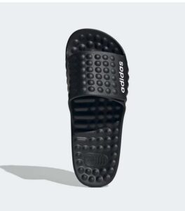 Adidas Adissage 360Rec Black White Logo Slide front