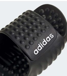 Adidas Adissage 360Rec Black White Logo Slide up