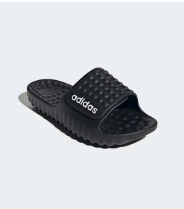 Adidas Adissage 360Rec Black White Logo Slide