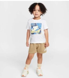 Nike Baby Club Express Graphic T-Shirt & Shorts Set front