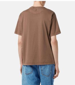 Scotch & Soda Relaxed Fit 3 Crosses Cotton Brown T-Shirt back up