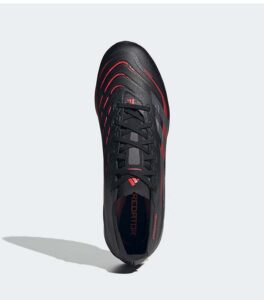 Adidas Predator League Turf Black Red Boots up