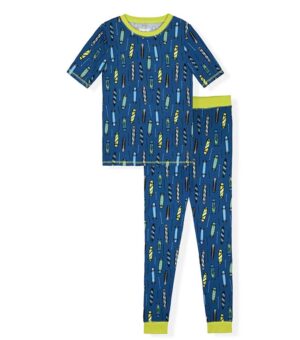 Sleep On It Print Soft Fitted Two-Piece Kids Pajama Set