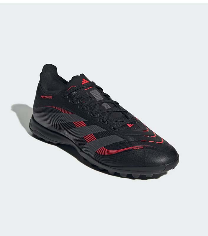 Adidas Predator League Turf Black Red Boots front