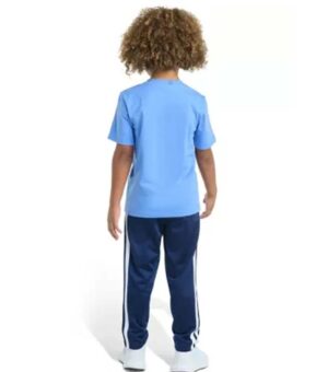 Adidas Belk Boys 2-Piece Short Sleeve T-Shirt and Tricot Pant Set back
