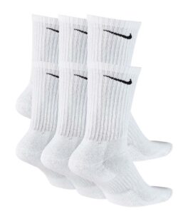 Nike White 6-Pack Everyday Cushioned Training Crew Socks back