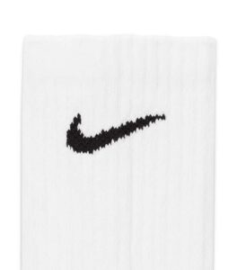 Nike White 6-Pack Everyday Cushioned Training Crew Socks side