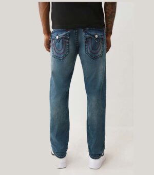 True Religion Gono Big T Flap Pocket Slim Leg Jeans back