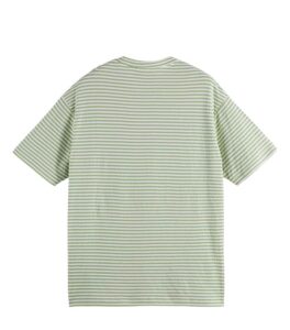 Scotch & Soda Relaxed Fit Stripe Pocket T-Shirt back