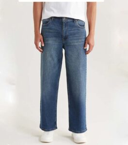 RSQ Loose Stone Wash Blue Jeans