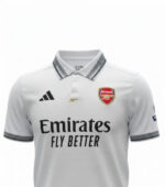 Arsenal 2025/2026 White Polo Jersey up