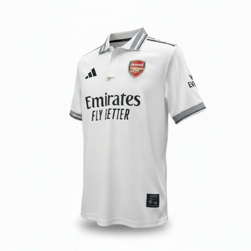 Arsenal 2025/2026 White Polo Jersey
