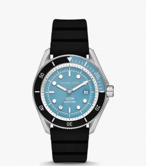 Michael Kors Oversized Maritime Silicone Strap Watch