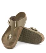 Birkenstock Gizeh Big Buckle Green Flip Flop Slide front under