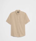 Banana Republic Slim-Fit Softwash Cotton Mocha Shirt