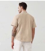 Banana Republic Slim-Fit Softwash Cotton Mocha Shirt back