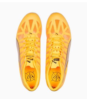 Puma Evospeed Distance Yellow Spike Sprint Shoe front