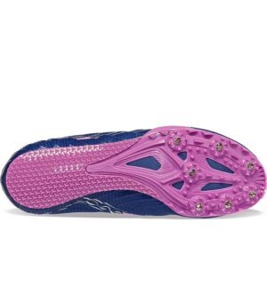 Saucony Spitfire 5 Track Blue Shoe under